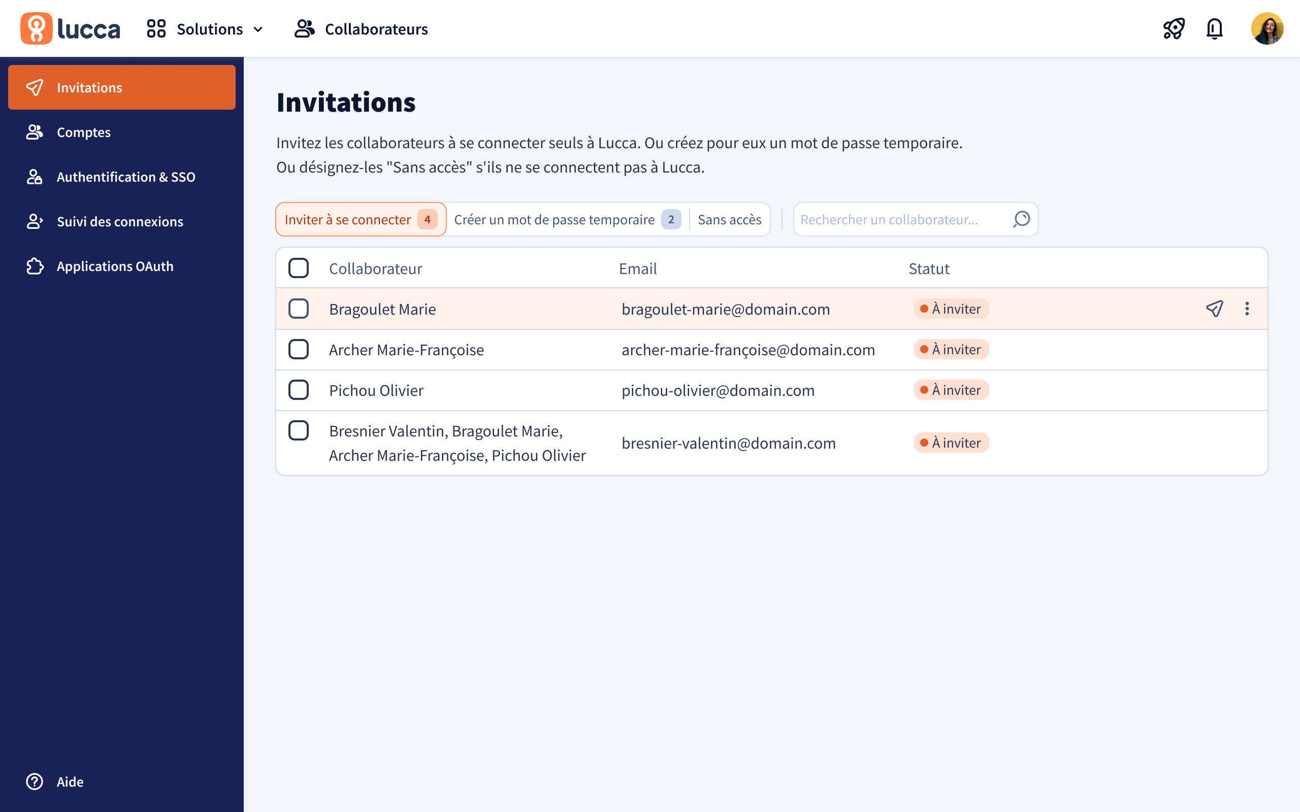 Comment se connecter aux solutions Lucca