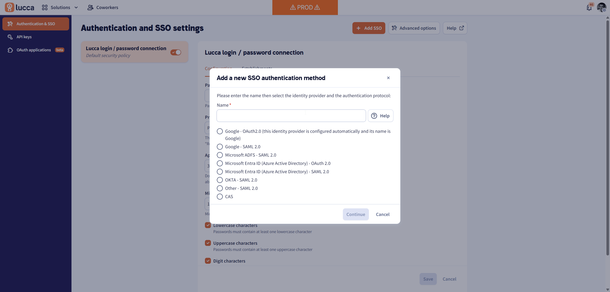 Okta SSO (SAML 2)