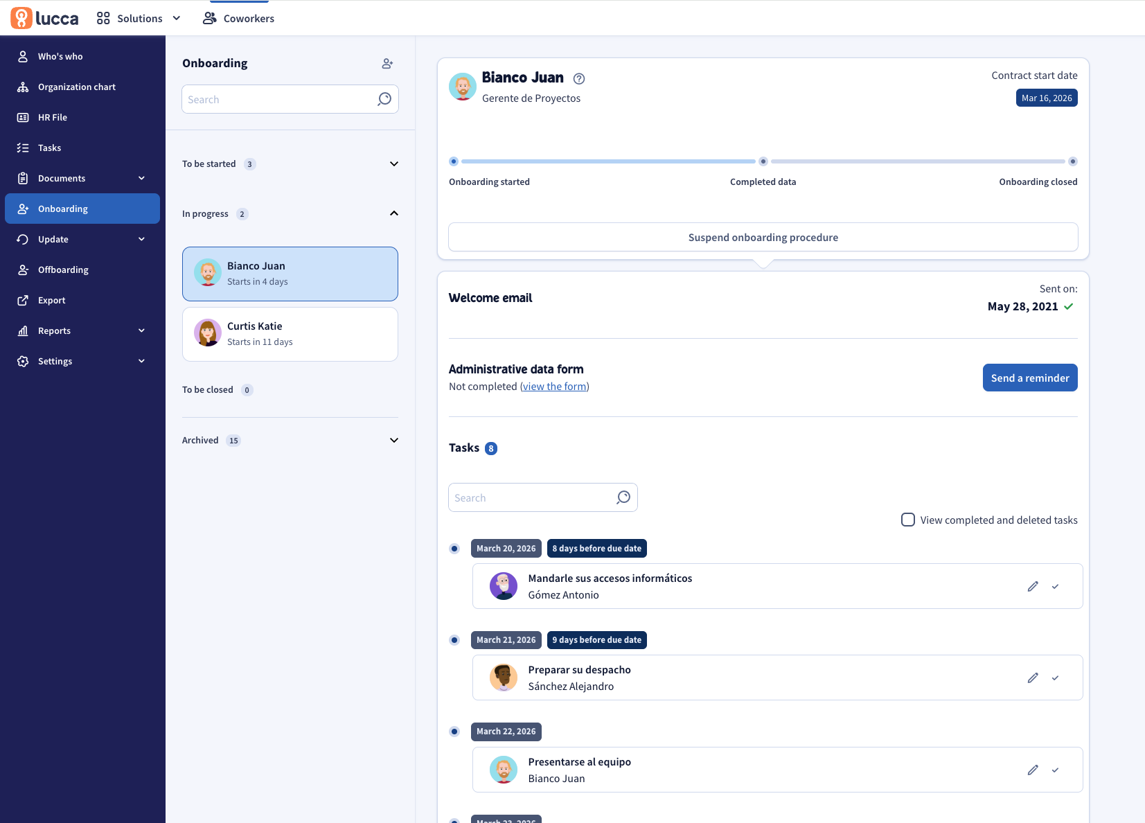 The Onboarding module